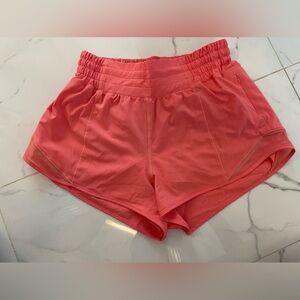 Lululemon high rise hotty hot shorts.
